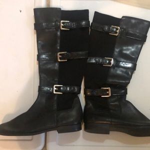 Calvin Klein Black Buckle Boots 8.5
